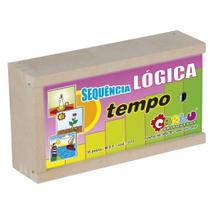 Sequência Lógica de Tempo - 16 peças - MDF - 1111 - Carlu