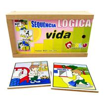 Sequencia Lógica Vida Brinquedos Educativos Pedagógico Cognitivo Infantil Escolar de Madeira Carlu Criança 5 anos Sequencia Lógica Vida Brinquedos Educativos Pedagógico Cognitivo Infantil Escolar de Madeira Carlu Criança 5 anos