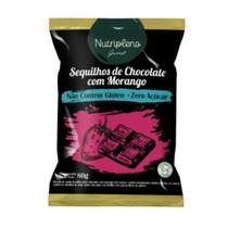 Sequilhos sabor morango com chocolate zero açúcar nutripleno 80g