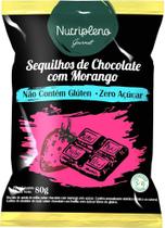 Sequilhos Sem Glúten e Sem Açúcar Sabor Chocolate com Morango Nutripleno 80g