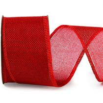 Serapilheira vermelha Ribbon LaRibbons com fio de 2,5 cm x 11 m para artesanato