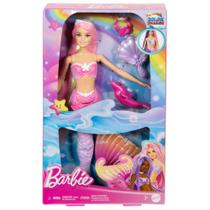 Sereia Morena Cabelo Roxo Barbie Cores- Mattel HRP96-HRP97