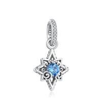 Sereia Princesa Elsa Vestido Charme 925 Prata Esterlina Grânulo Caber Pulseiras Originais Jóias Diy