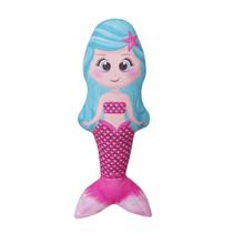 Sereia rosa pelucia pet