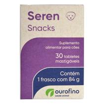 Seren Snacks Suplemento Para Cães Com 30 Tabletes - Ouro Fino