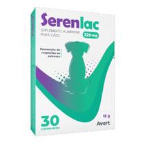 Serenlac 225Mg Suplemento Cães 18G C/30 Comprimidos - Avert