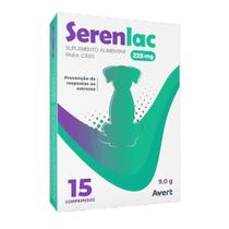 Serenlac 225Mg Suplemento Cães 9,0G C/15 Comprimidos - Avert