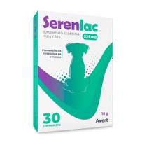 Serenlac 225mg Suplemento Reduz Estresse Cães 30 Comprimidos Serenlac 225mg Suplemento Reduz Estresse Cães 30 Comprimidos