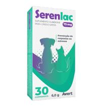 Serenlac 75Mg Suplemento Cães E Gatos 6,0G C/30 Comprimidos