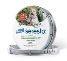 Seresto Coleira Anti Pulgas e Carrapatos Cães e Gatos Até 8Kg Elanco