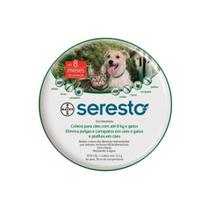 Seresto Coleira Antipulgas e Carrapato Cães E Gatos Até 8kg
