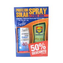 Sergio Paris Protetor Solar Spray FPS 40 110ml + Gel Hidratante Pós Sol 110g - Kit Verão