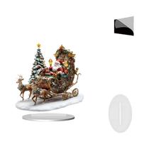 Série de presentes de Natal Decoração de mesa para casa Ornamento de artesanato acrílico 2D