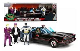 Série De Tv Jada 1:24 Batmobile Guazon Pinguino Batman Robin