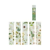 Série De Viagem Floral 5PCS Marcador De Página Retro Em PVC Translucente Suprimentos De Papelaria