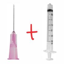 Seringa 03ml Sem Agulha Ll 100 Unidades + Agulha 20x5,5 100 Unidades Sr
