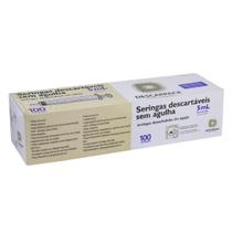 Seringa 05 ml Luer Slip s/ Agulha c/ 100 - Descarpack