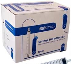 Seringa 10Ml Sem Agulha Luer Slip Medix 100 Und