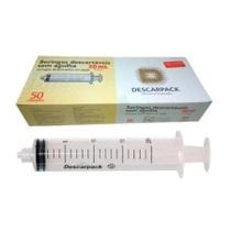 Seringa 20ml s/ ag. luer lock c/ rosca caixa com 50 unidades descarpack
