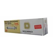 Seringa 3 ml 3ml sem agulha lock descarpack cx c/100 un