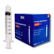 Seringa 3ml Luer Lock Medix Sem Agulha Segurança 100 Unid.