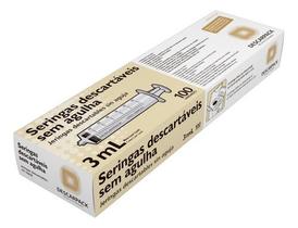 Seringa 3ml S/ Agulha Luer Lock Descarpack Cx 100 Un