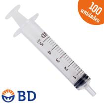 Seringa 5ml Sem Agulha Bico Liso Luer Slip - BD - 100 Unidades Seringa 5ml Sem Agulha Bico Liso Luer Slip - BD - 100 Unidades