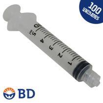Seringa 5ml Sem Agulha Rosca Luer Lock - BD - 100 Unidades Seringa 5ml Sem Agulha Rosca Luer Lock - BD - 100 Unidades