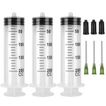 Seringa A AKRAF 200mL com agulha 14G 1,5” Luer Lock, pacote com 3 Seringa A AKRAF 200mL com agulha 14G 1,5” Luer Lock, pacote com 3
