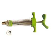 Seringa Acrílica Com Graduação - Sem Regulagem - 20ml - Verde