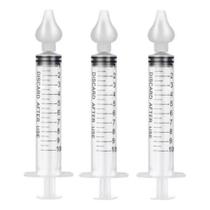 Seringa Aspirador Nasal Para Bebê Com Ponta De Silicone 3und