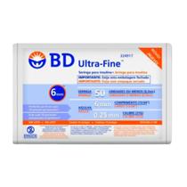 Seringa BD Ultra-Fine Insulina 50UI Agulha Curta 6mm com 10 Unidades
