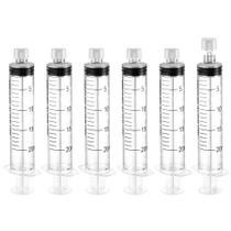 Seringa BHOWISK de 20 ml Luer Lock com tampa estéril embalada individualmente, pacote com 50