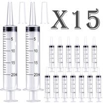 Seringa de alimentação de plástico Jiayoushot 20mL (pacote com 15) Seringa de alimentação de plástico Jiayoushot 20mL (pacote com 15)