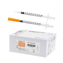 Seringa De Insulina 0,5ml 50ui agulha fixa 6mmx0,25mm Blister Individual cx com 100 Sol M