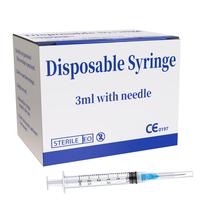 Seringa de plástico zoganton 3mL 23Ga com medição x100 Seringa de plástico zoganton 3mL 23Ga com medição x100