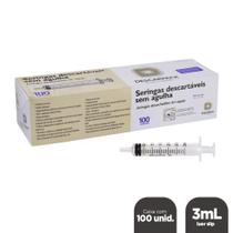 Seringa desc. 3ml s/agulha Slip cx c/100 Seringa desc. 3ml s/agulha Slip cx c/100