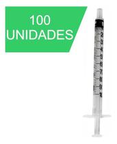Seringa Descartável 01ml Sem Agulha LS BD 100 Unidades Seringa Descartável 01ml Sem Agulha LS BD 100 Unidades