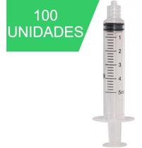 Seringa Descartável 05ml Sem Agulha LL 100 Unidades SR