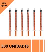 Seringa Descartável 1 ml SLIP SR 500 Unidades
