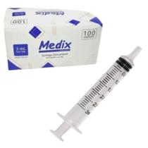Seringa Descartavel 3ml s/ Agulha Luer Slip Medix - Cx 100un