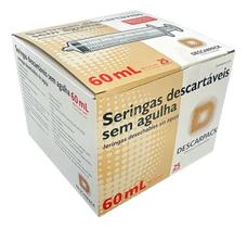 Seringa Descartável 60ml Sem Agulha Descarpack Luer Lock Estéril