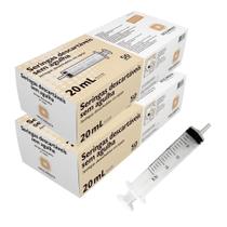 Seringa Descartável Estéril 20 ml Bico Luer Slip - 100 Unidades Seringa Descartável Estéril 20 ml Bico Luer Slip - 100 Unidades
