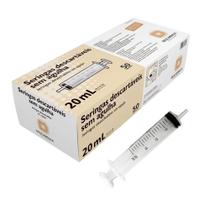 Seringa Descartável Estéril 20 ml Bico Luer Slip - 50 Unidades