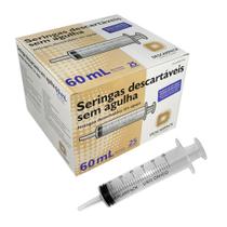 Seringa Descartável Estéril 60 ml Bico Cate ter (DESCARPACK) - 25 Unidades Seringa Descartável Estéril 60 ml Bico Cate ter (DESCARPACK) - 25 Unidades