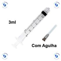 Seringa Descartável Hipodérmica 3 mL com Agulha Bico Luer Lock - BD