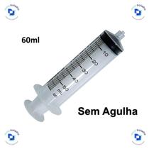 Seringa Descartável Hipodérmica 60 ml sem Agulha Bico Luer Lock - Medix