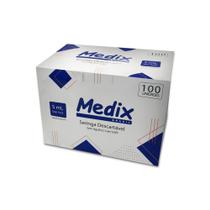 Seringa Descartável Sem Agulha 5ml, Bico Luer Lock - 100Und