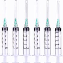 Seringa dispensadora de plástico Fovafod 5mL 21Ga (pacote com 50)