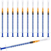 Seringa DM YOSLEB de 1 ml/cc de plástico Luer Slip 25 Ga, pacote com 100